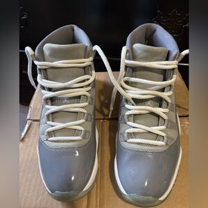 Jordan Gray and White Sneakers